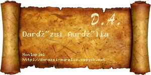 Darázsi Aurélia névjegykártya